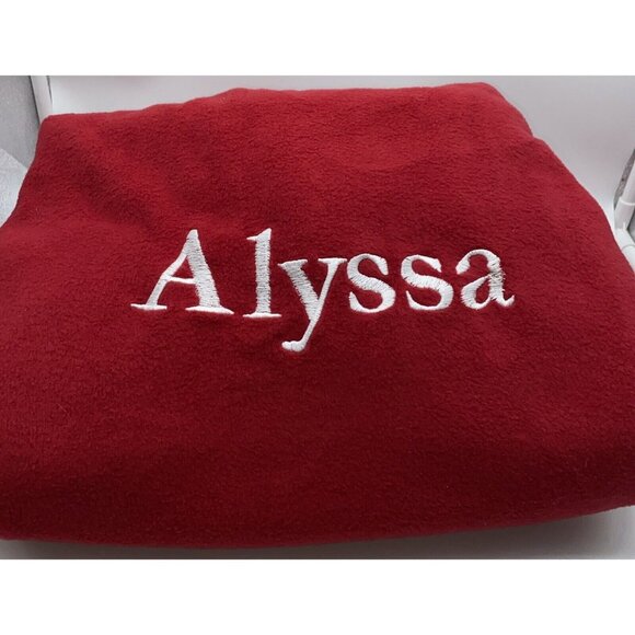 Pottery Barn Kids Alyssa Large Red Fleece Santa Bag Sack Christmas Stocking - Picture 8 of 16